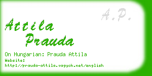 attila prauda business card